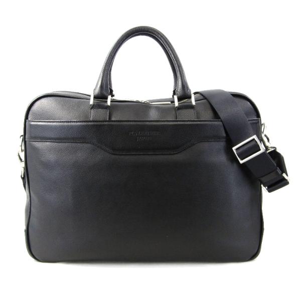 美品 PLS LEATHER JAPAN ピーエルエスレザージャパン ブリーフケース シュリンクレザ...