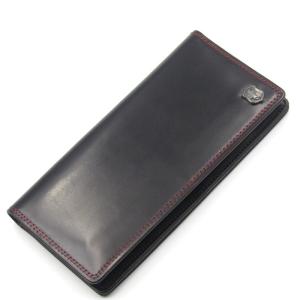 美品 FUNNY ファニー 長財布 STALLION WALLET CORDOVAN スタリオン コードバン ロングウォレット ブラック 黒  レザー 革  中古 50009485｜classic