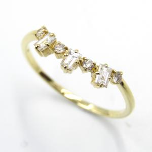 美品 BIZOUX ビズー リング ダイヤモンド グラース K18 BX03184 0.28ct イエローゴールド レディース 7P GLACE 17号  50017174｜classic