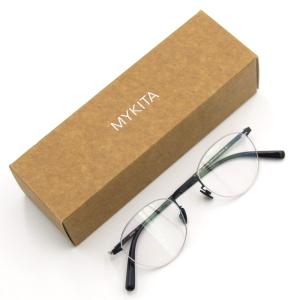 未使用 MYKITA マイキータ メガネフレーム RIN LESSRIM リン シートメタル ドイツ製  271 Silver/Indigo  50017695｜classic