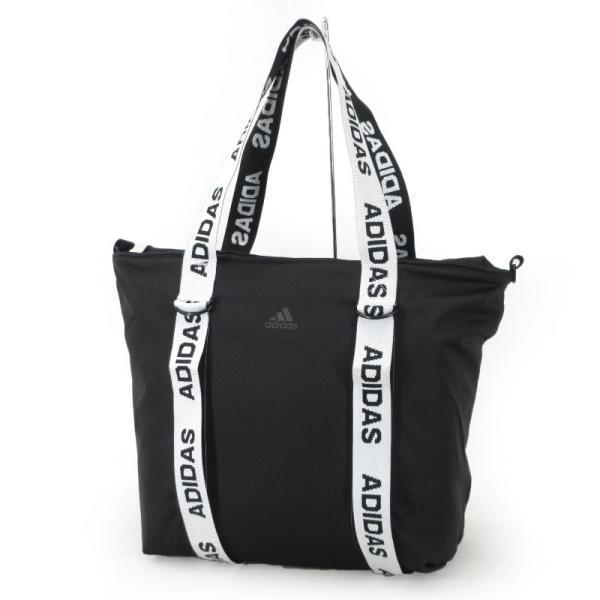 adidas × MOUSSY アディダス トートバッグ ロゴストラップバッグ ブラック 黒  バッ...