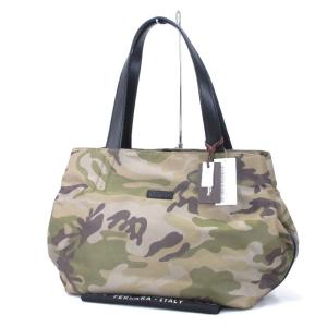 未使用 Daniel＆Bob × nano universe ダニエル＆ボブ ナノユニバース トートバッグ TROTA-CAMO 別注 迷彩 ナイロン レザー  バッグ 鞄 中古 60005321｜classic