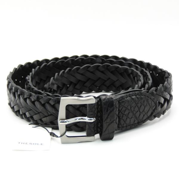 未使用 THE SOLE ザ・ソール メッシュベルト TSTES-AMESH アリゲーター 30mm...