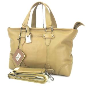 美品 HARTMANN  ハートマン トートバッグ TRAVEL TOTE 62145 2WAY ショルダーバッグ 天ファスナー ベージュ  バッグ 鞄  中古 65000123｜classic