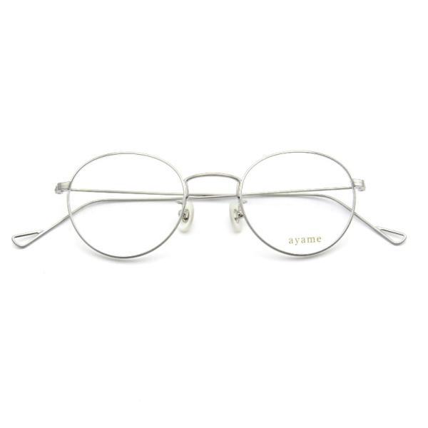 未使用 ayame アヤメ メガネフレーム ZIP 日本製 ジップ ボストン マザーオブパールパッド...