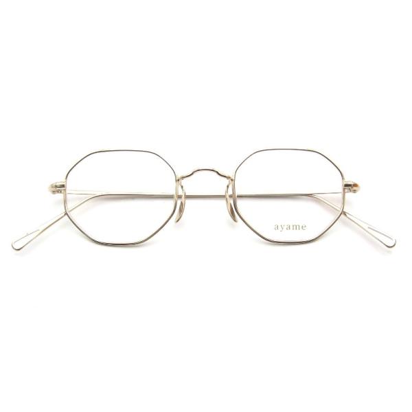 未使用 ayame アヤメ メガネフレーム OCTA45 日本製 オクタ オクタゴン 八角形 CG ...
