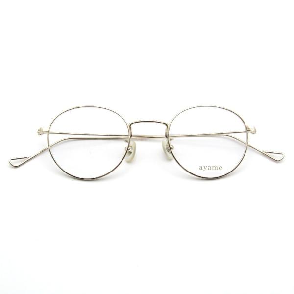 未使用 ayame アヤメ メガネフレーム ZIP 日本製 ジップ ボストン マザーオブパールパッド...