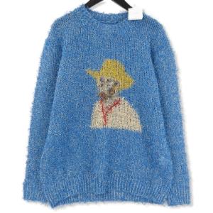 未使用 Kota Gushiken コウタグシケン サマーニット Summer Van Gogh Long Sleeve Top KGSS23-K05 ゴッホ 2023SS ブルー 2  71009070｜classic