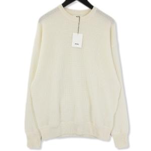 未使用 BODHI ボーディ カシミヤ サーマル ニット BD17015 CASHMERE COMFORT WAFFLE THERMAL オフホワイト 2 タグ付き  71009323｜classic