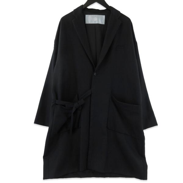 Dulcamara ドゥルカマラ よそいきLabコート チェスターコート ベルテッドコート ブラック...