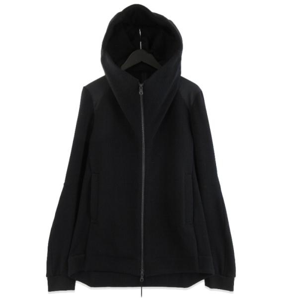 未使用 DEVOA デヴォア Hooded pull over cashmere x wool FJ...
