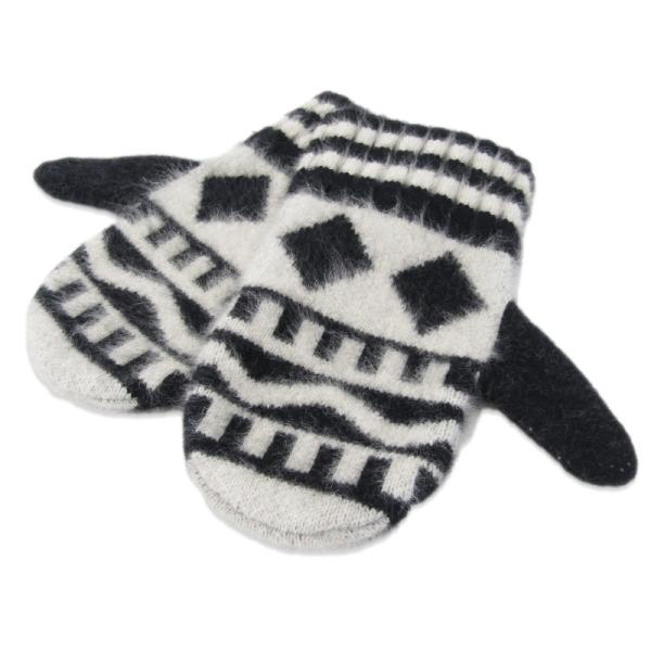 未使用 nakedgauge ネイキッドゲージ 手袋 FOX FUR N PATTERN MITTE...