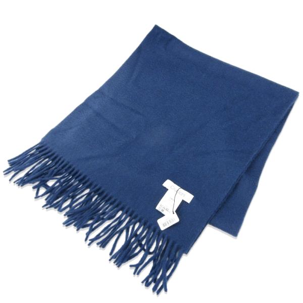 美品 Cruciani クルチアーニ ストール カシミヤ マフラー 108/31 イタリア製 ネイビ...