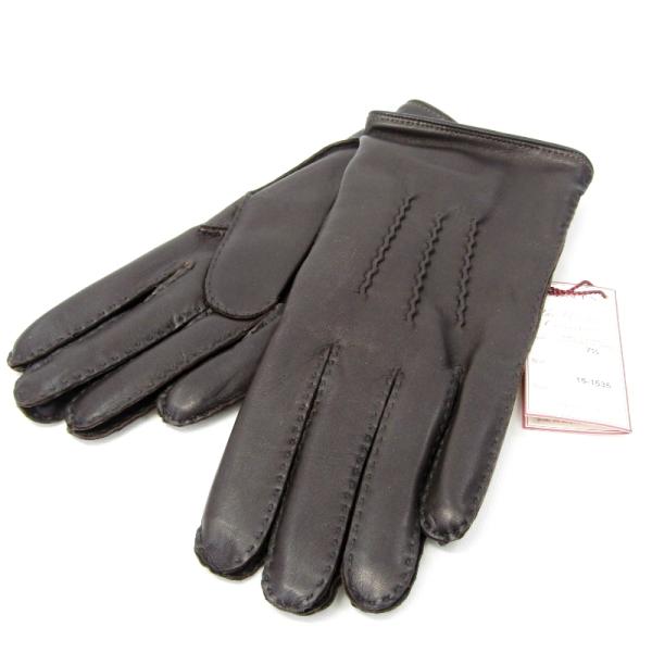 未使用 DENTS デンツ レザーグローブ 15-1535 ヘアシープ カシミア 7 1/2 羊革 ...