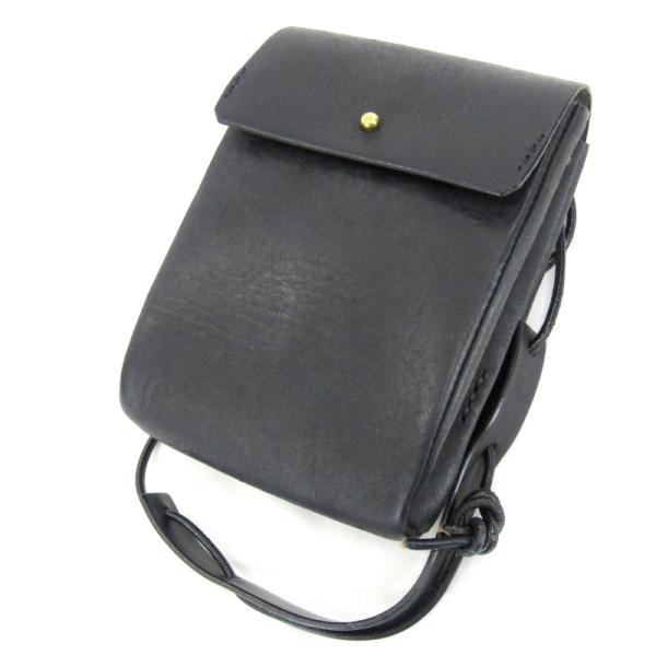 SAFUJI サフジ ショルダーバッグ ミニ コンパクト レザー ポーチ レディース ブラック 黒 ...