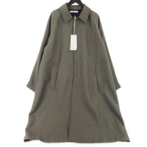 未使用 SEVEN BY SEVEN セブンバイセブン バルカラーコート 800-5210013 BAL COLLAR COAT Silk Wool loose オリーブドラブ S 99000798