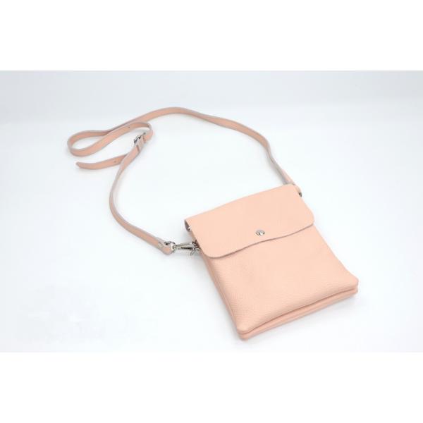 FERCHIフェルチ スペイン製レザーショルダーバッグ レディース スマホショルダーバッグ ピンク ...