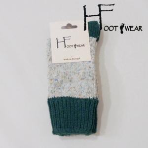 H FOOTWEAR ポルトガル製 バイカラーネップウールソックス メンズ レディース 靴下 グリーン 緑 新品 未使用 秋冬 あったか｜classica