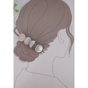 サークル４連バレッタ ヘアクリップ レディース シルバー メタル ヘアアクセサリー シンプル 新品 髪留め 大人 おしゃれ｜classica