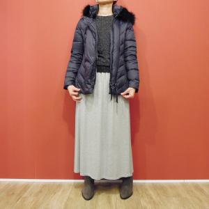 SPOOM/スプーム ラクーンファー付きショート丈ダウンジャケット  レディース 新作 コート 36 38 7号 9号 11号 ネイビー 紺 おしゃれ 軽い 人気