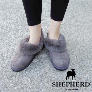 Shepherd ムートンショートブーツ レディース 38 24cm 24 5cm グレー