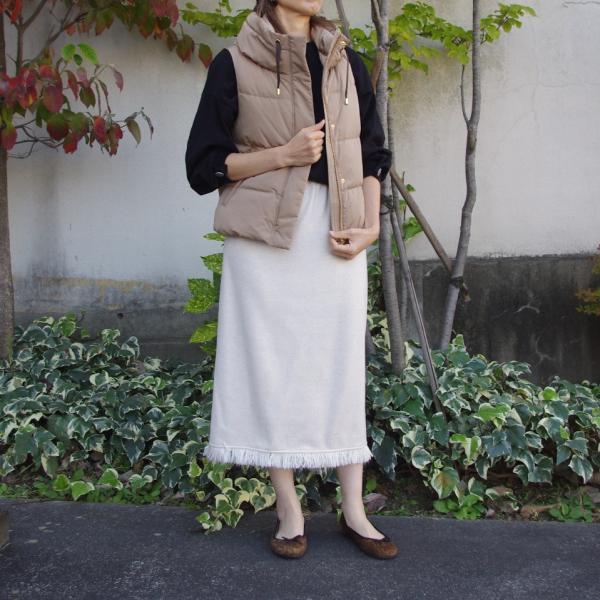 PASSIONE パシオーネ ダウンベスト レディース キャメル ベージュ アウター 送料無料 ジャ...