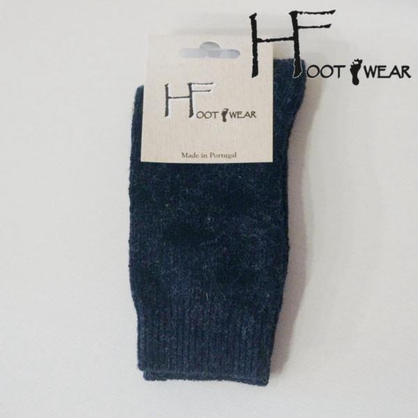 ◆30%OFF◆H FOOTWEAR ポルトガル製 ドット柄ウールソックス 水玉 レディース 靴下 ...