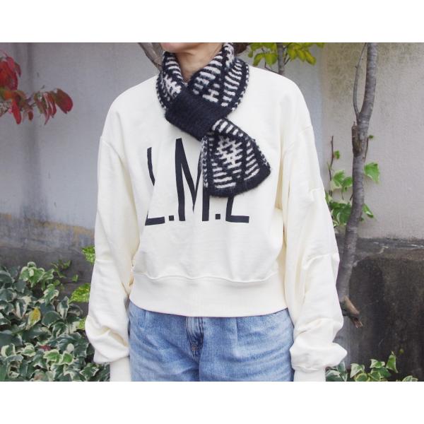 ミニマフラー スヌード ティペット 差し込み レディース ブラック 黒 プレゼント 秋冬 シンプル ...