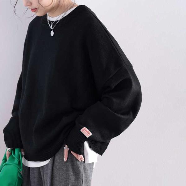 《JaVaジャバ コラボ》 トップス ニット プルオーバー レディース 大きいサイズ オーバーサイズ...