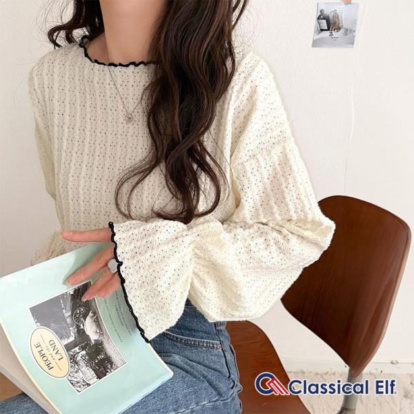 【 クラシカルエルフ classical elf 】 トップス レディース 春 カットソー 長 配色...