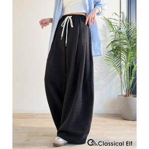 サッカー素材タックワイドカーブパンツ Classical Elf クラシカルエルフ ce1015089