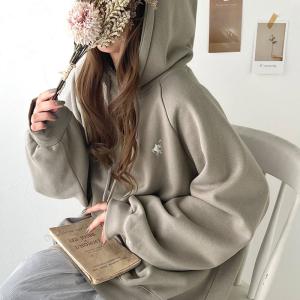 新品  Lordish Behavior シーガル 裏起毛 Lサイズ classicalelf パーカー シンプル大人カジュアル。ワンポイント胸刺繍裏