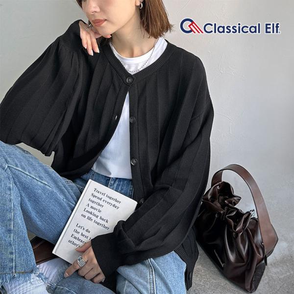 【 クラシカルエルフ classical elf 】カーディガン レディース 秋冬 トップス タック...