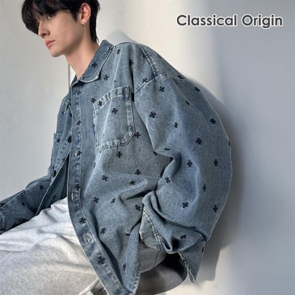 【Classical Origin】 シャツジャケット メンズ ゆったり アウター ジャケット メン...