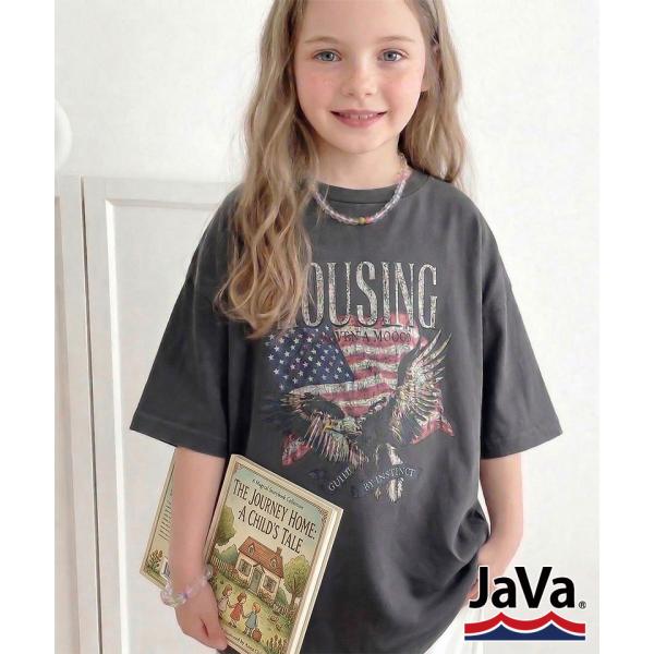 【キッズ】《JaVa》親子コーデ可◎ 綿100%グラフィックプリントTシャツ Classical E...
