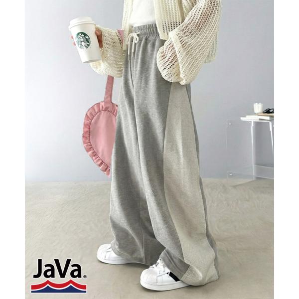 【キッズ】【JAVA】バイカラー裏使いスウェットパンツ