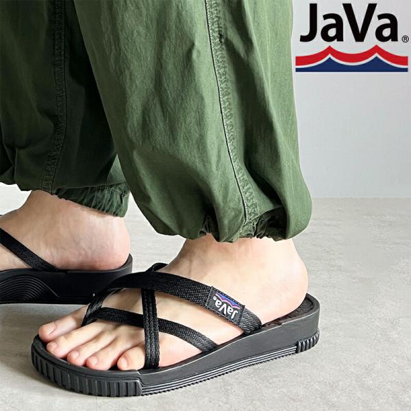 《java ジャバコラボ》 靴 サンダル メンズ クロス ストラップ サンダル 男女兼用 ユニセック...