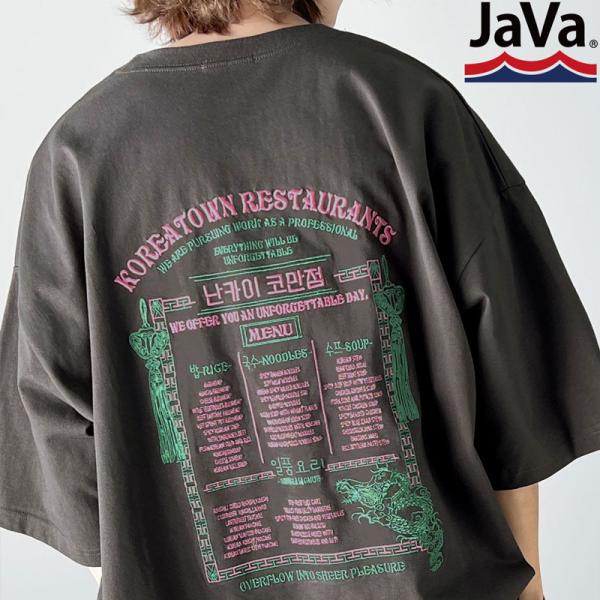 【sustaina+】《javaジャバコラボ》トップス Tシャツ メンズ 綿100％ レシピ 刺繍 ...