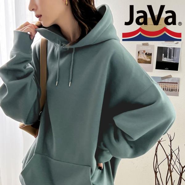 《javaジャバ コラボ》トップス パーカー レディース スウェット 裏起毛 フーディ スウェット ...