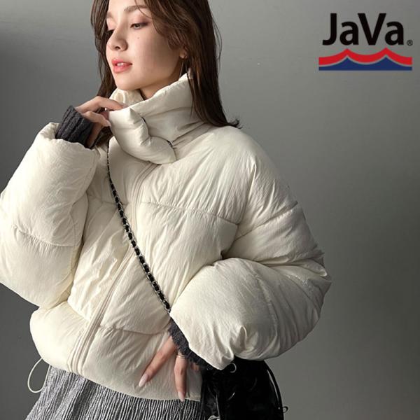 《javaジャバコラボ》 アウター コート レディース 軽量 暖か スタンドカラー フェイクダウン ...