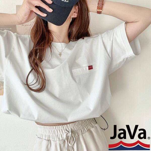 《java ジャバコラボ》 トップス Tシャツ レディース 綿100％ シルケット 素材 PO 男女...
