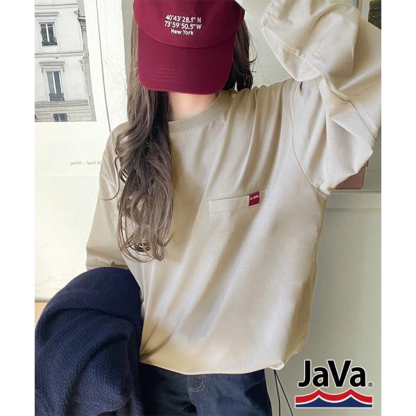 《JaVa ジャバコラボ》綿100％シルケット素材裾ドロストオーバーサイズTシャツ JaVa クラシ...