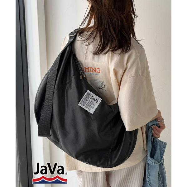 《JaVaジャバコラボ》軽量×大容量◎BIGフェイクレザーワンショルダーバッグ(ユ JaVa クラシ...