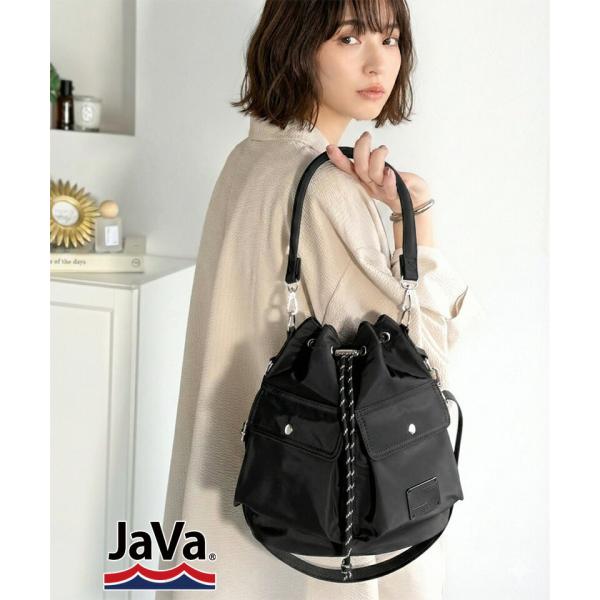 《 java ジャバコラボ 》バッグ ショルダーバッグ レディース 撥水 機能付き 2way ダブル