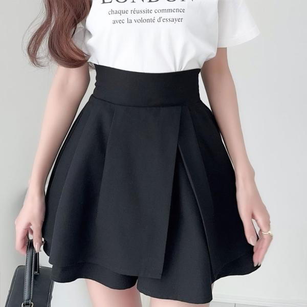 【mily bilet】 ボトムス スカート パンツ レディース フレアシルエット スカート 後ろゴ...