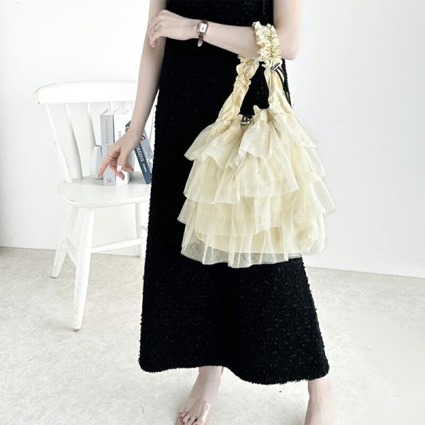 【mily bilet】 バッグ ショルダーバッグ レディース きらきら ラインストーン 付き チュ...