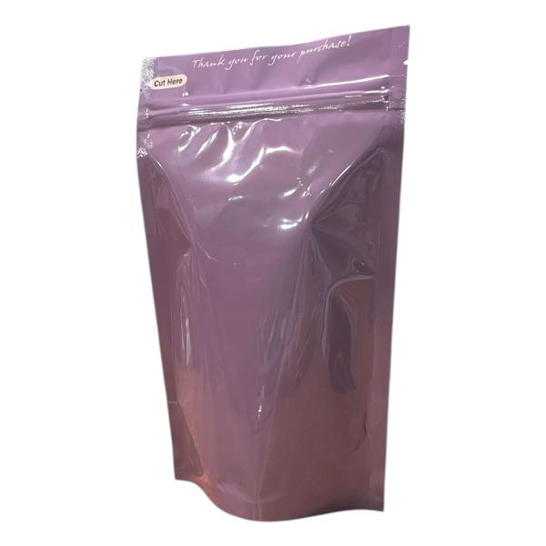 チャック付きアルミ蒸着 スタンドパック Lavender 80150 バルブなし（30袋セット）