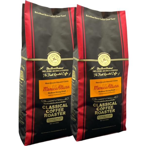 コーヒー豆 80杯分 セット メキシコアルトゥラ コーヒー 2LB (454g×2袋) 【 豆 or...