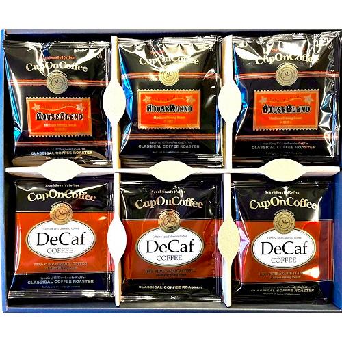 ドリップオンコーヒー コンビネーション GC-6 【 デカフェ , ハウスブレンド 各15個詰合わせ...