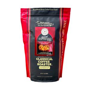 コーヒー豆 粉 スペシャル エスプレッソ ブレンドコーヒー 2lb/908g 細挽 深煎り｜CLASSICAL COFFEE ROASTER